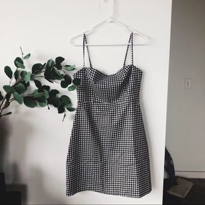 Lupsona gingham dress, adjustable straps
